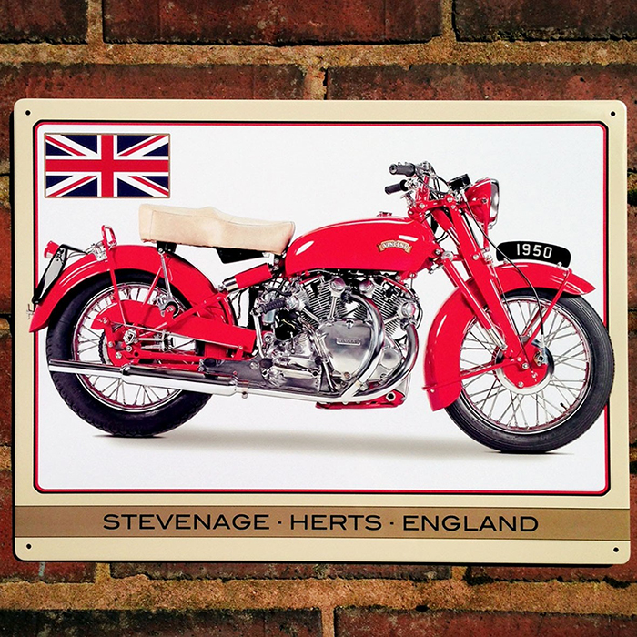 Vincent Touring Rapide Metal Sign
